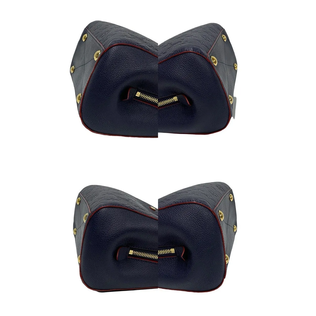 LOUIS VUITTON Shoulder Bag Monogram Ann Platt Navy Monogram Unplant Montaigne BB Women Used