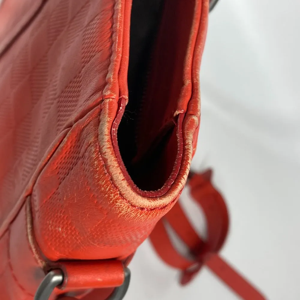 LOUIS VUITTON Shoulder Bag N41268 Damier Anfini Leather Orange type Damier Anfini Tadao PM