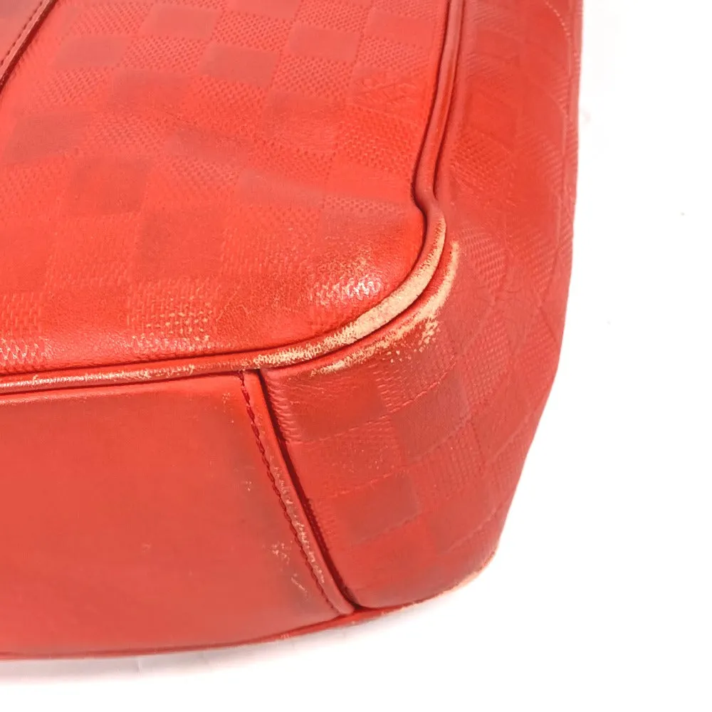 LOUIS VUITTON Shoulder Bag N41268 Damier Anfini Leather Orange type Damier Anfini Tadao PM