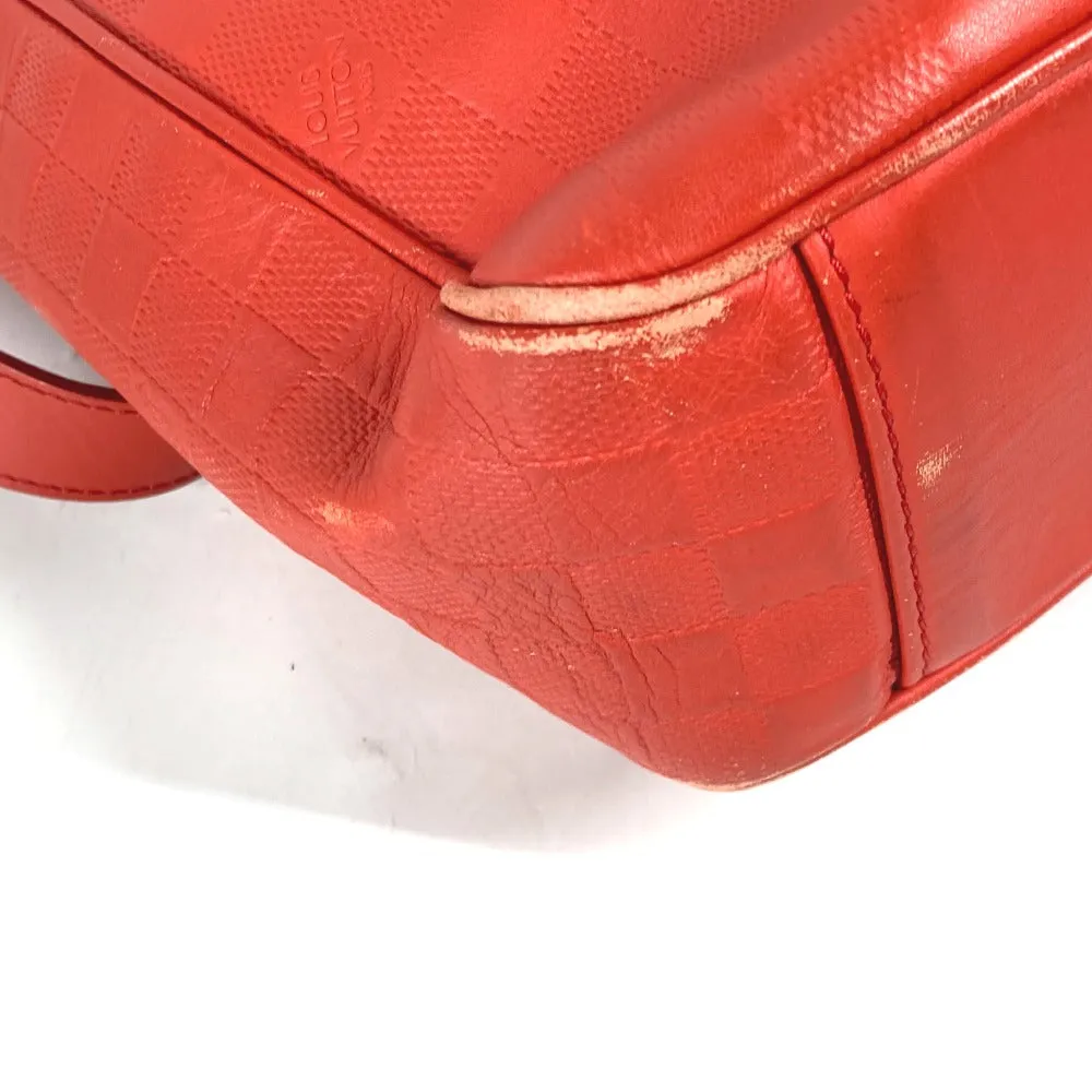 LOUIS VUITTON Shoulder Bag N41268 Damier Anfini Leather Orange type Damier Anfini Tadao PM