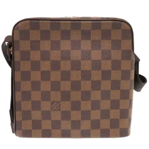 LOUIS VUITTON Shoulder Bag N41442 Damier canvas Brown Damier Olaf PM unisex(Unisex) Used