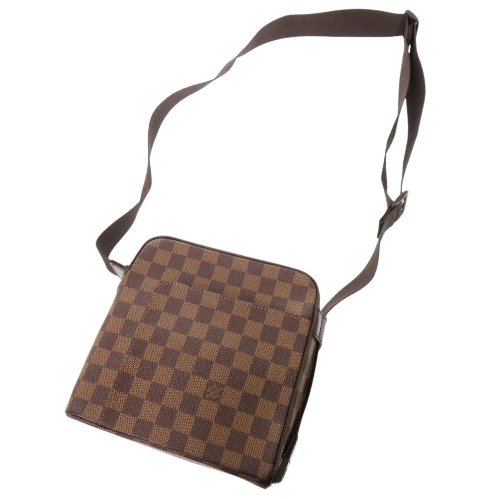 LOUIS VUITTON Shoulder Bag N41442 Damier canvas Brown Damier Olaf PM unisex(Unisex) Used