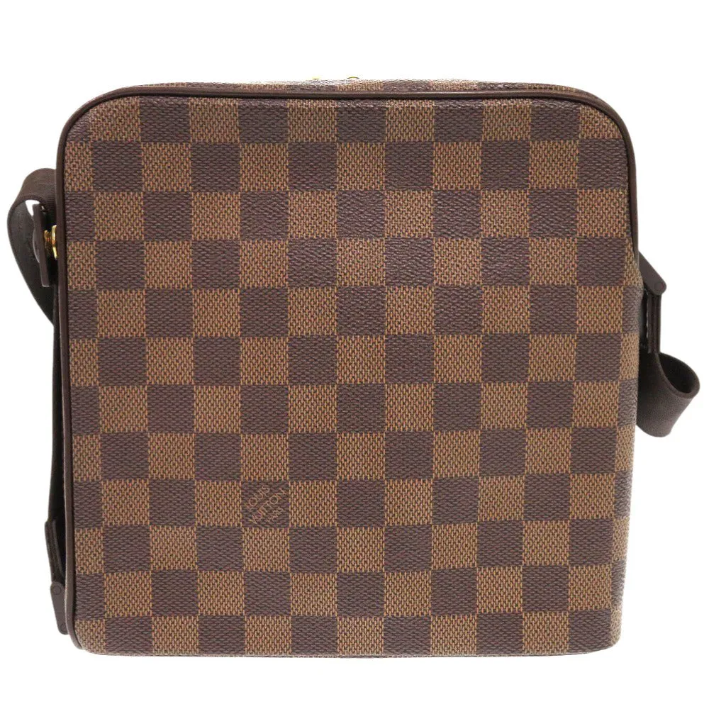 LOUIS VUITTON Shoulder Bag N41442 Damier canvas Brown Damier Olaf PM unisex(Unisex) Used