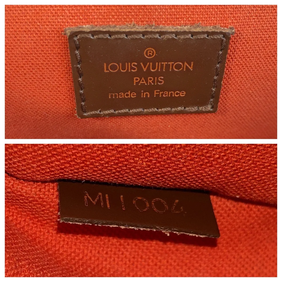 LOUIS VUITTON Shoulder Bag N41442 PVC Brown Gold Metal Shoulder Bag pochette Damier Olaf Women Used