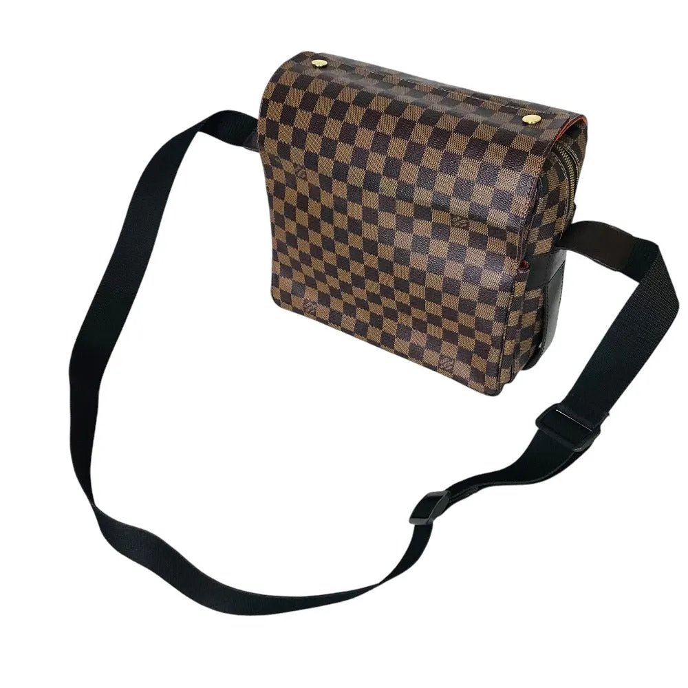 LOUIS VUITTON Shoulder Bag N45255 Damier canvas Brown Cross body Naviglio