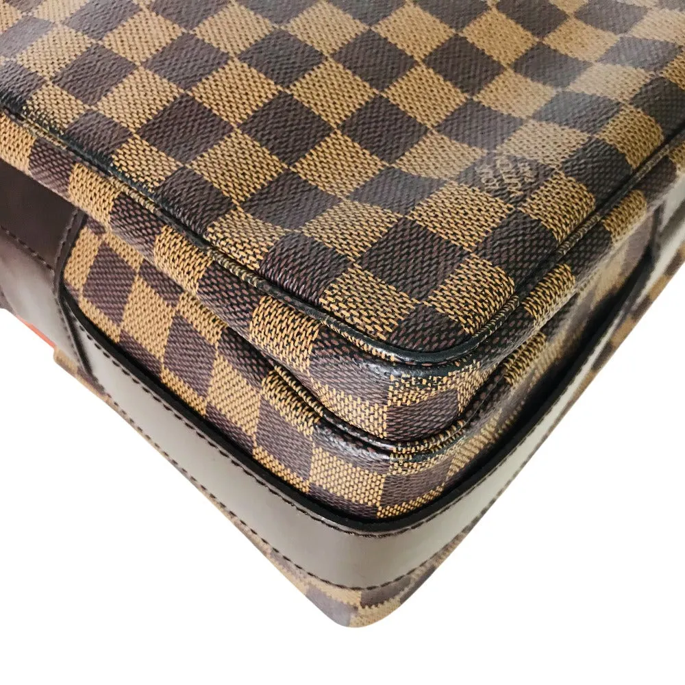 LOUIS VUITTON Shoulder Bag N45255 Damier canvas Brown Cross body Naviglio