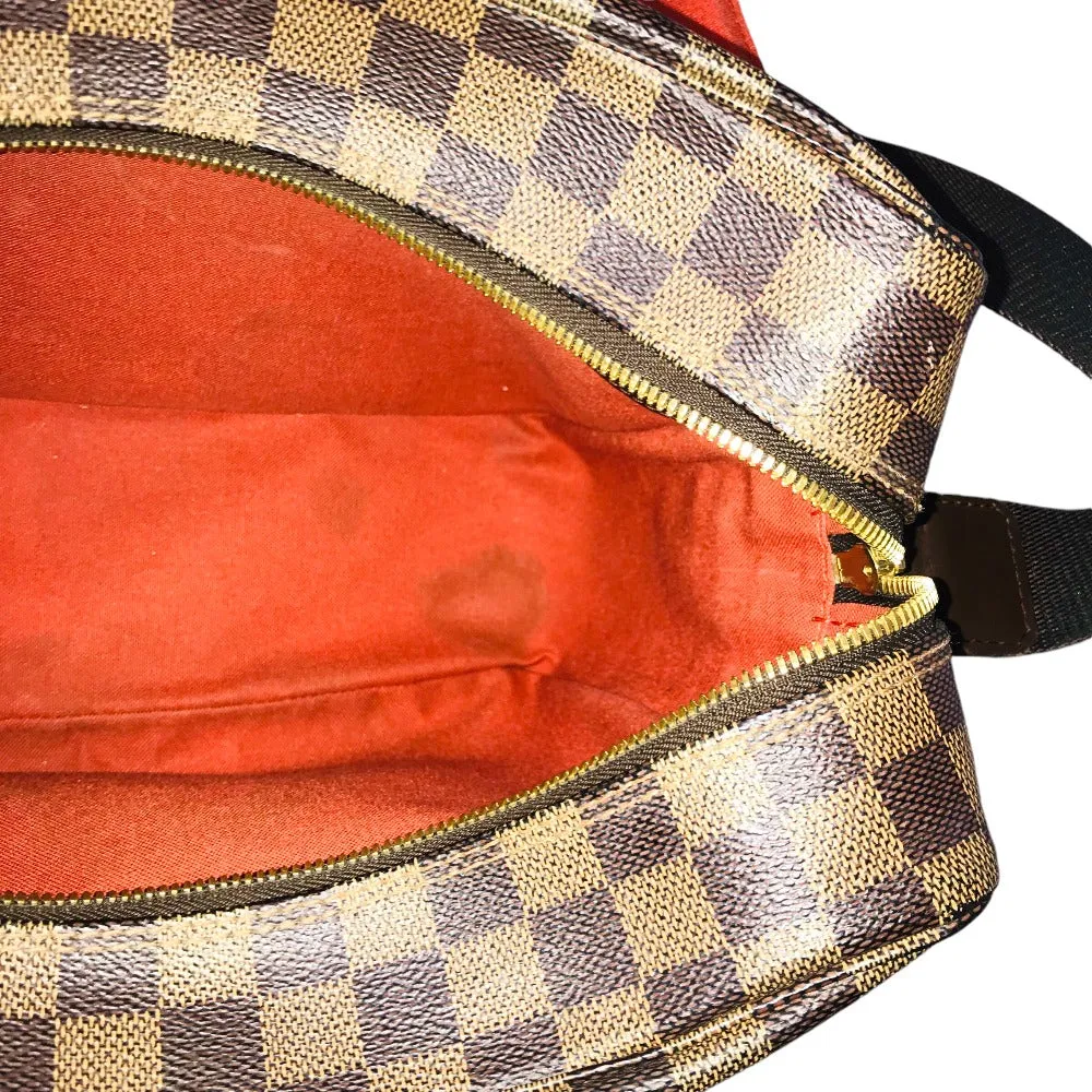 LOUIS VUITTON Shoulder Bag N45255 Damier canvas Brown Cross body Naviglio