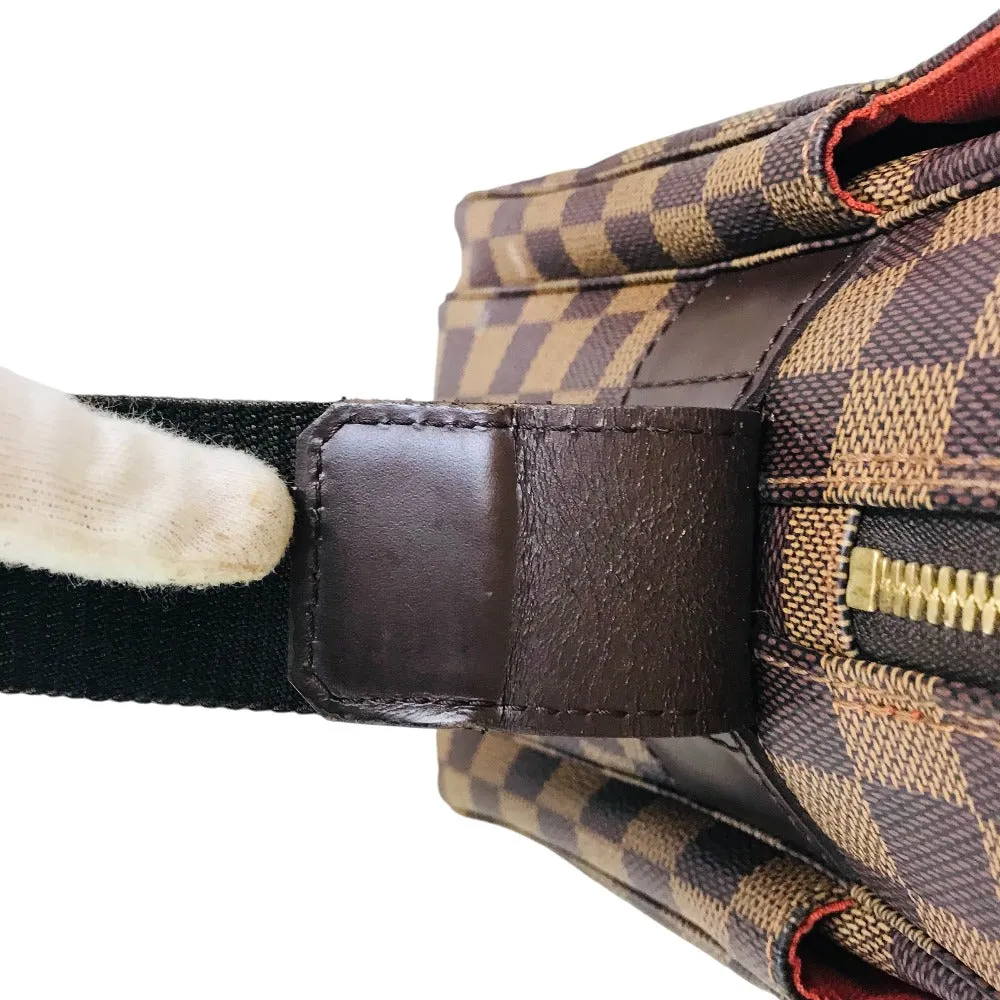 LOUIS VUITTON Shoulder Bag N45255 Damier canvas Brown Cross body Naviglio