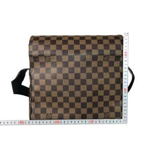 LOUIS VUITTON Shoulder Bag N45255 Damier canvas Brown Cross body Naviglio