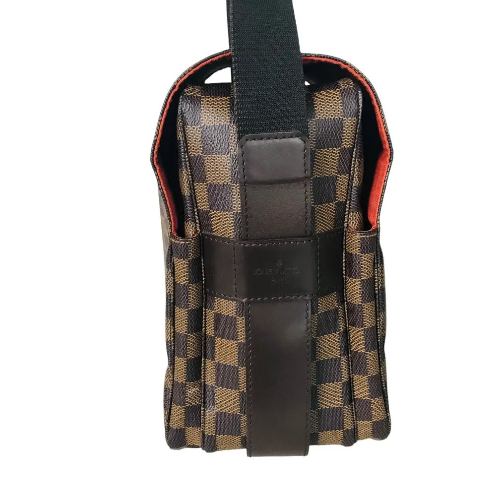 LOUIS VUITTON Shoulder Bag N45255 Damier canvas Brown Cross body Naviglio