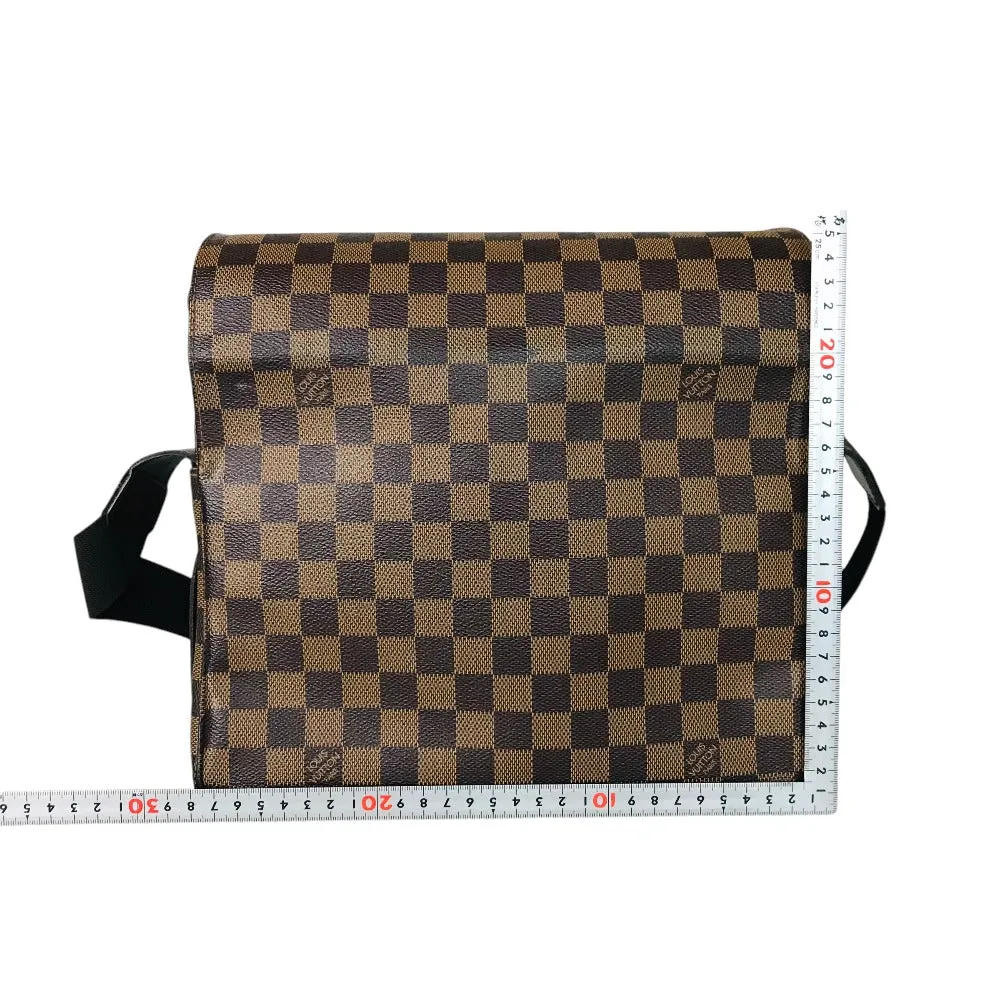 LOUIS VUITTON Shoulder Bag N45255 Damier canvas Brown Cross body Naviglio