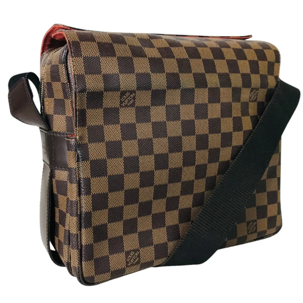 LOUIS VUITTON Shoulder Bag N45255 Damier canvas Brown Cross body Naviglio
