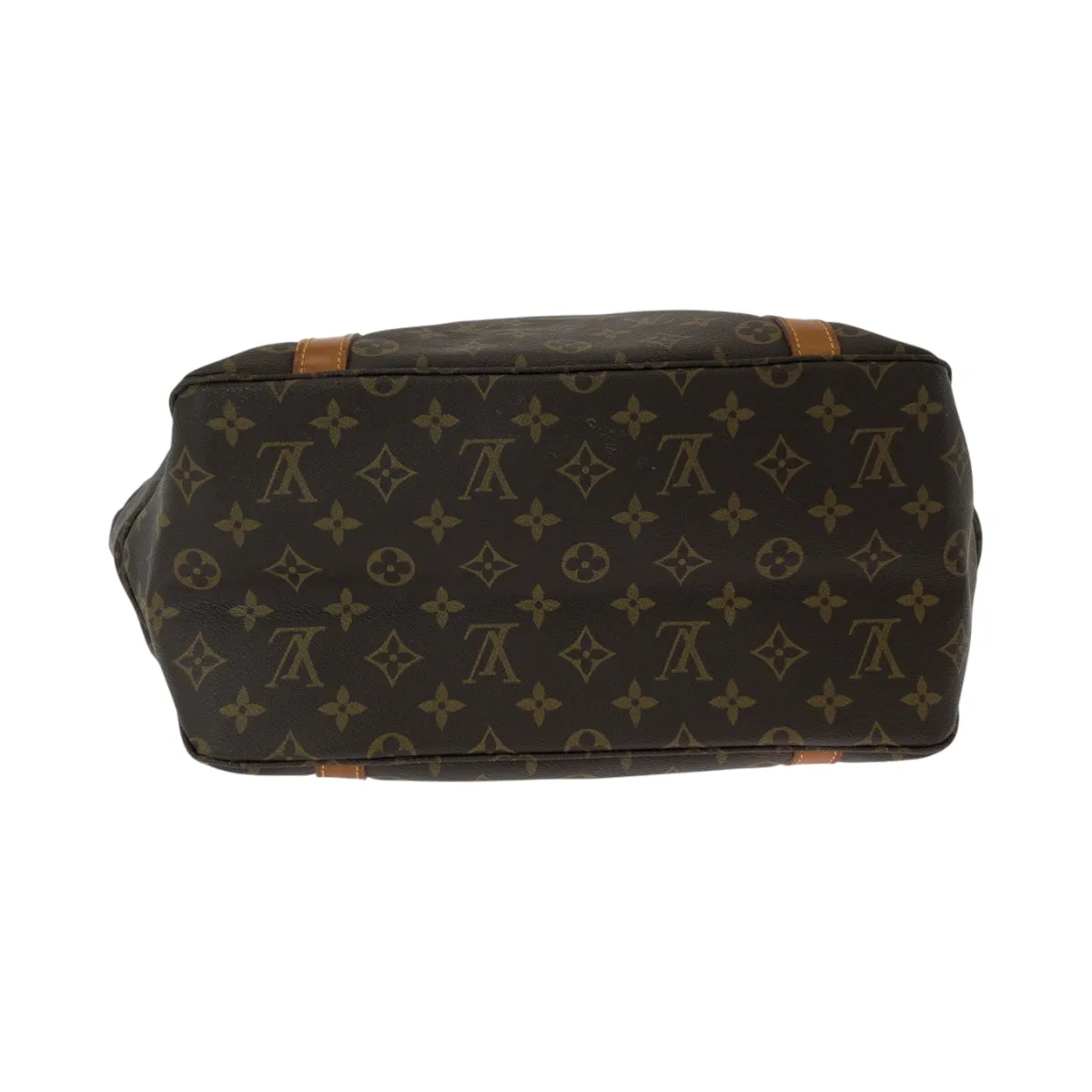LOUIS VUITTON Tote Bag M51108 PVC Brown Gold Metal Tote Bag Shoulder Bag Monogram Sac shopping Women Used