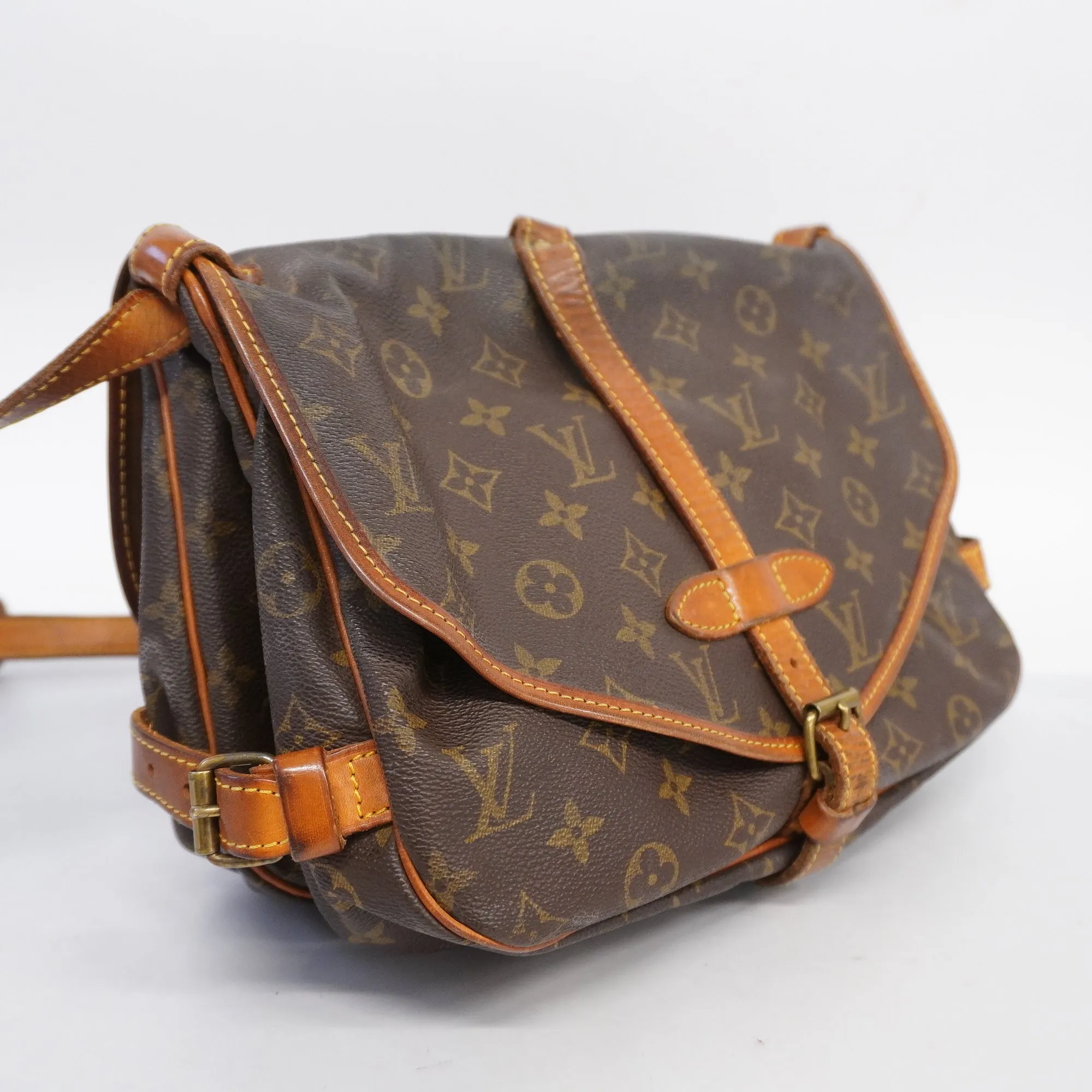 Louis VuittonAuth  Monogram Saumur 30 M42256 Women's Shoulder Bag