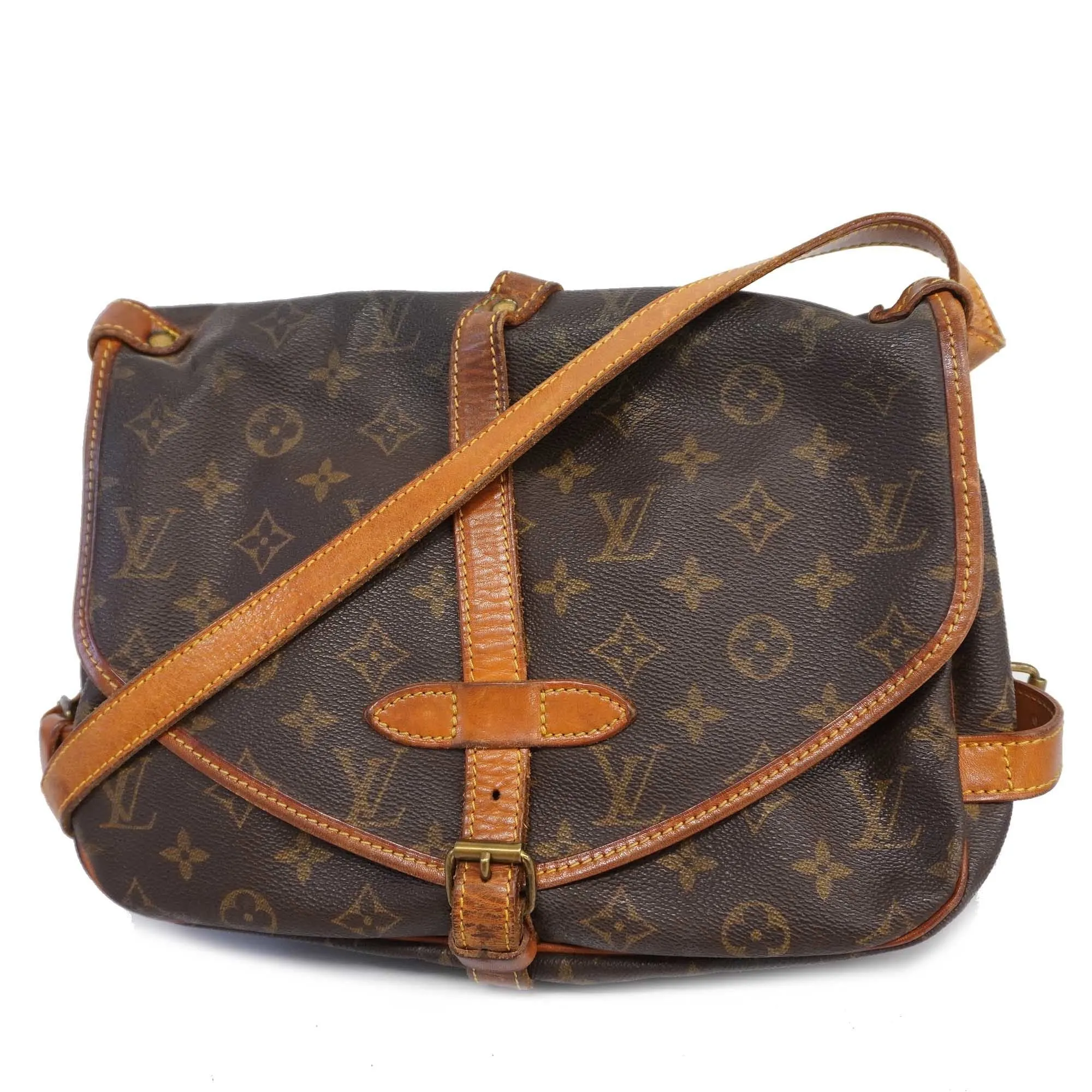 Louis VuittonAuth  Monogram Saumur 30 M42256 Women's Shoulder Bag