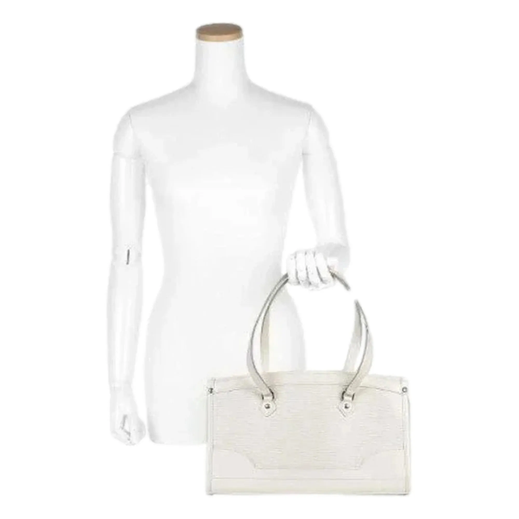 Louis?Vuitton Madeleine PM Epi Shoulder Bag White