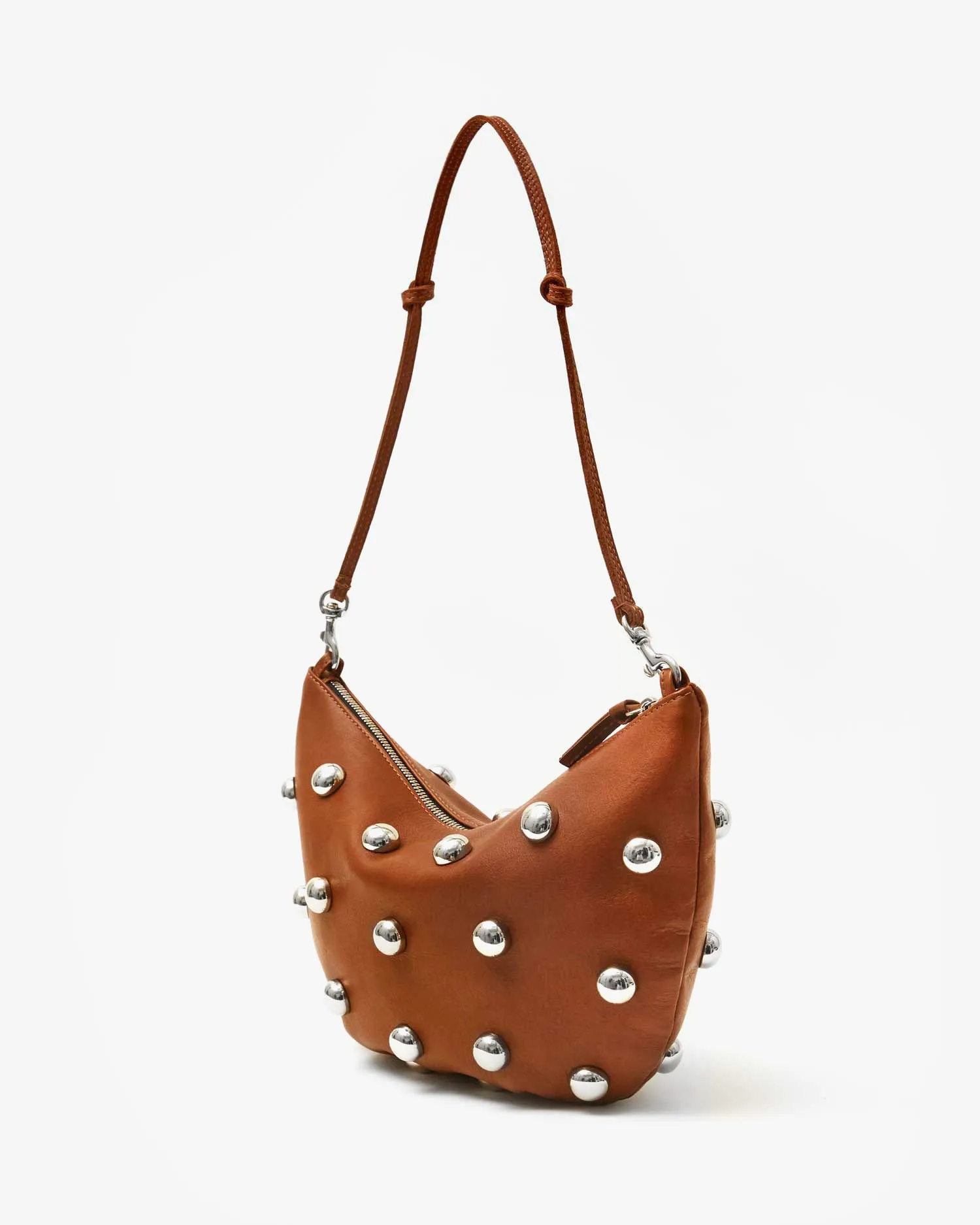 Lune Handbags - Shoulder - Lune Hazelnut W/ Studs