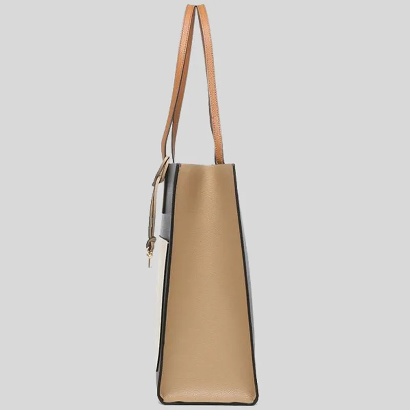 Marc Jacobs Grind Colorblocked Tote M0016131 Smoked Almond Multi