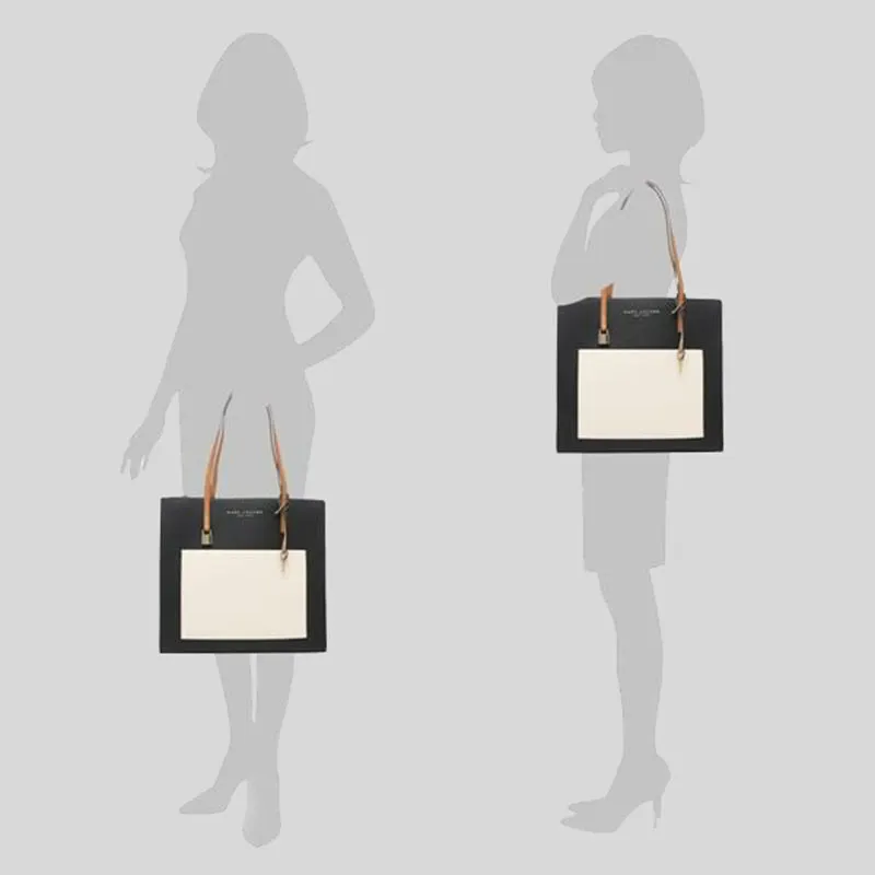 Marc Jacobs Grind Colorblocked Tote M0016131 Smoked Almond Multi
