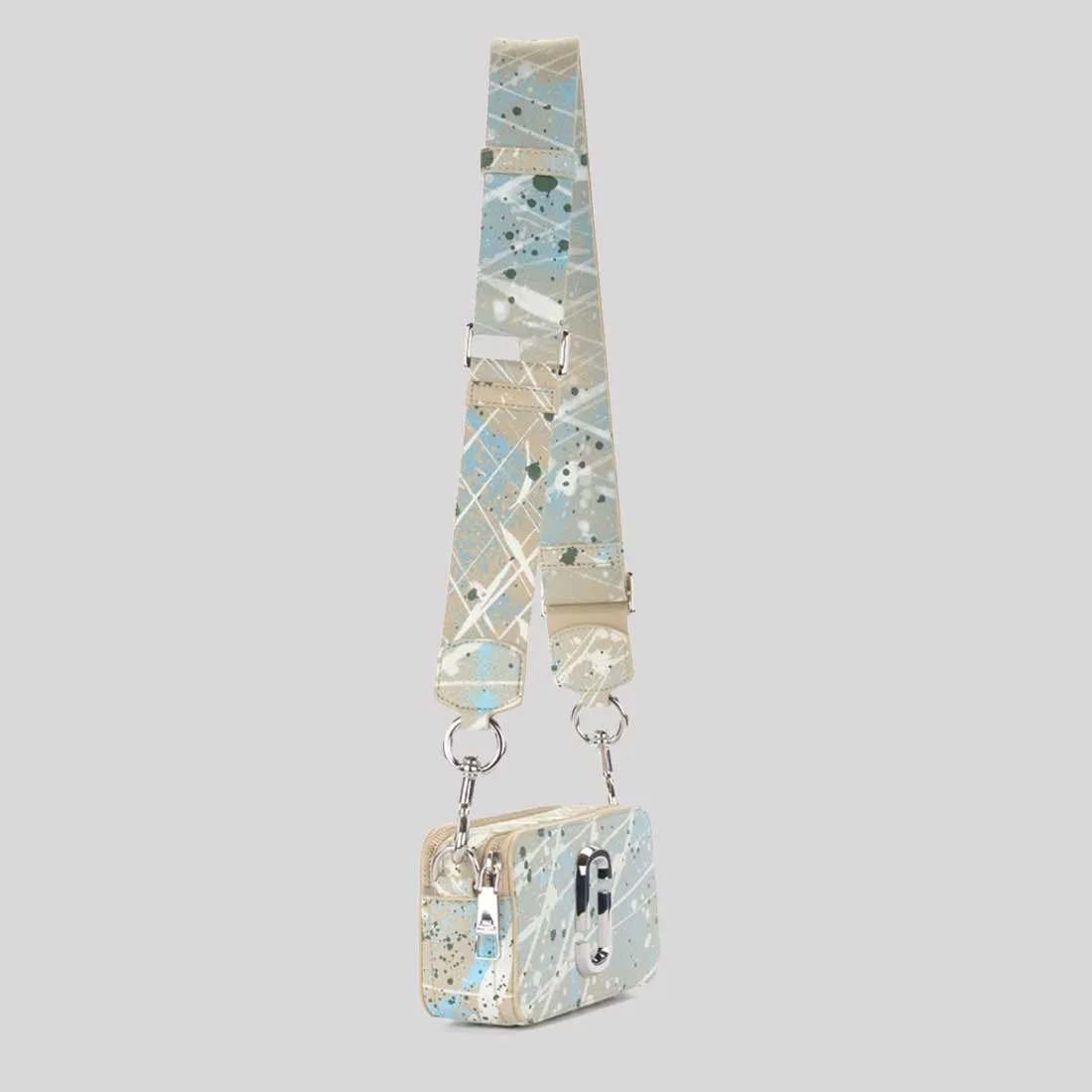 MARC JACOBS The Splatter Snapshot Shoulder Bag Brown Rice Multi H153L01SP22