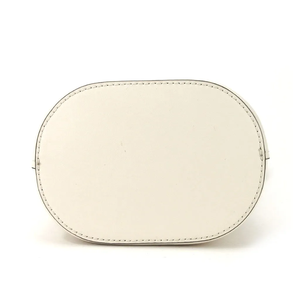 MICHAEL KORS Shoulder Bag 35T1GUWC5I Leather, Canvas white Women Used
