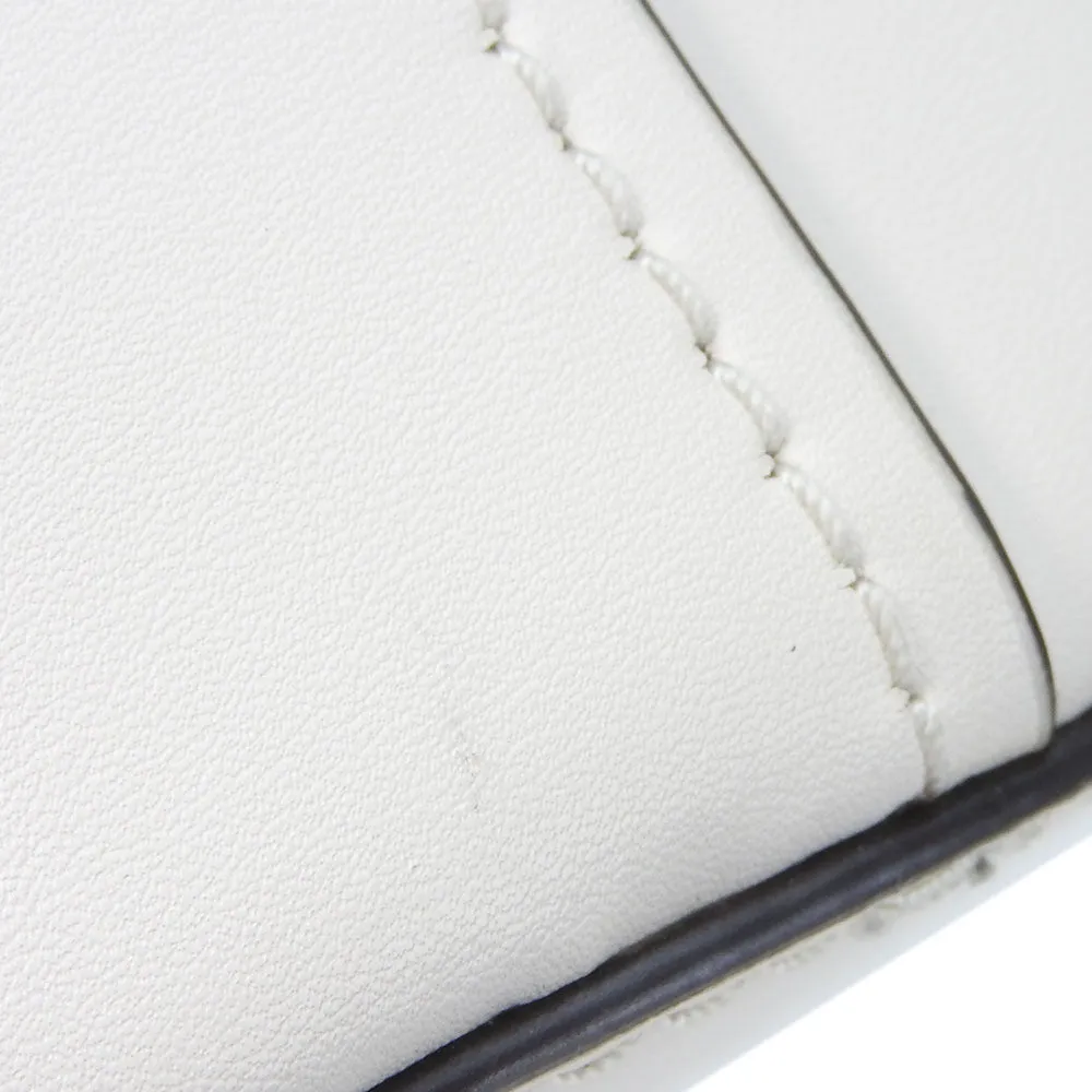 MICHAEL KORS Shoulder Bag 35T1GUWC5I Leather, Canvas white Women Used