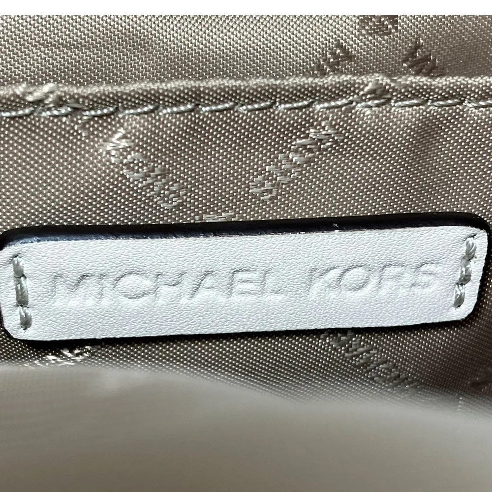 MICHAEL KORS Shoulder Bag 35T1GUWC5I Leather, Canvas white Women Used
