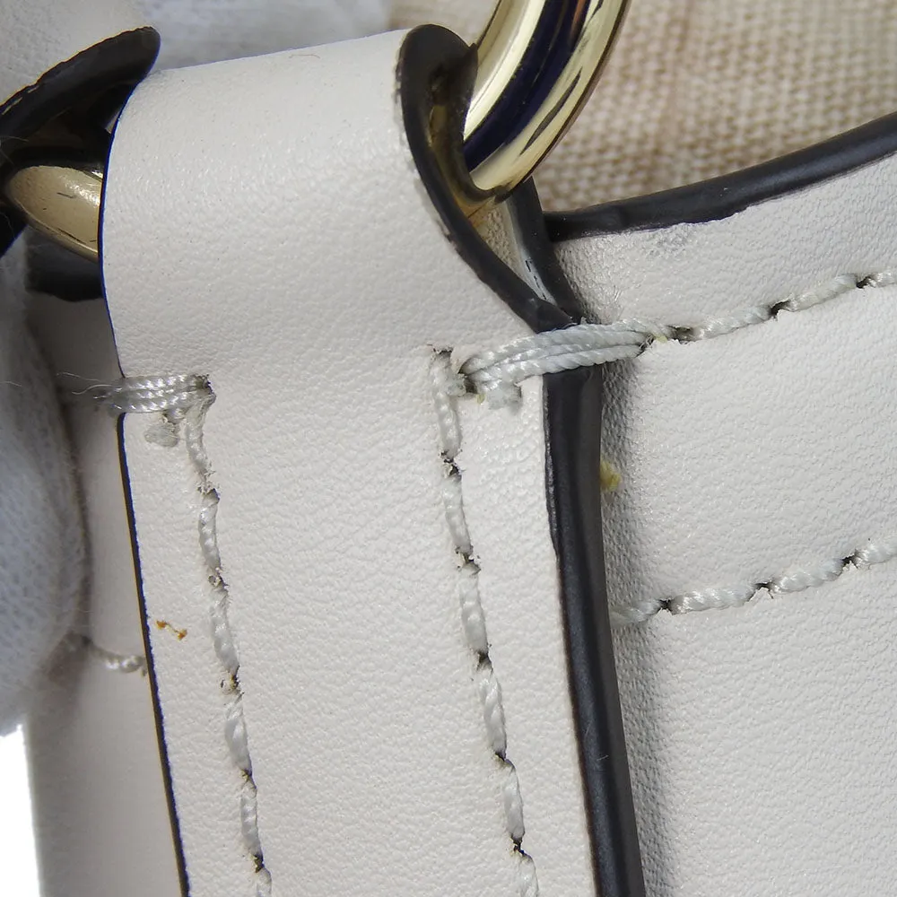 MICHAEL KORS Shoulder Bag 35T1GUWC5I Leather, Canvas white Women Used