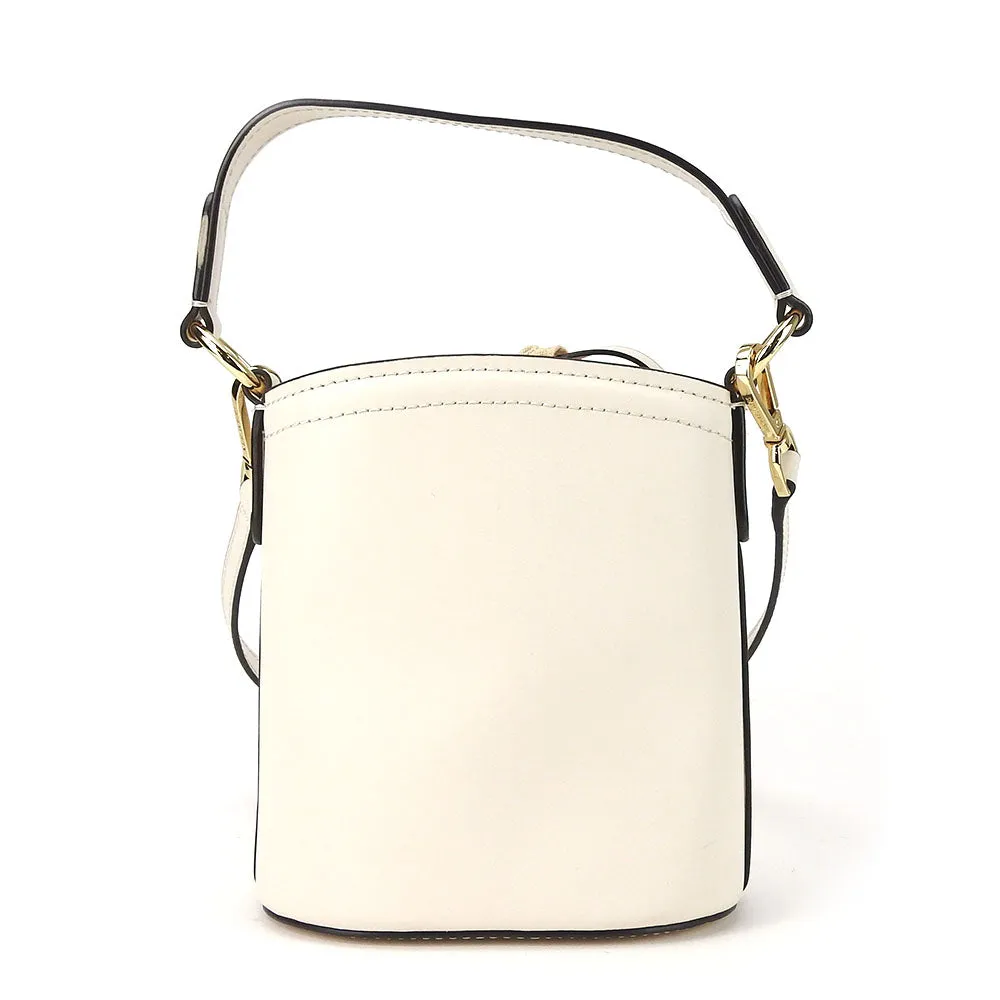 MICHAEL KORS Shoulder Bag 35T1GUWC5I Leather, Canvas white Women Used