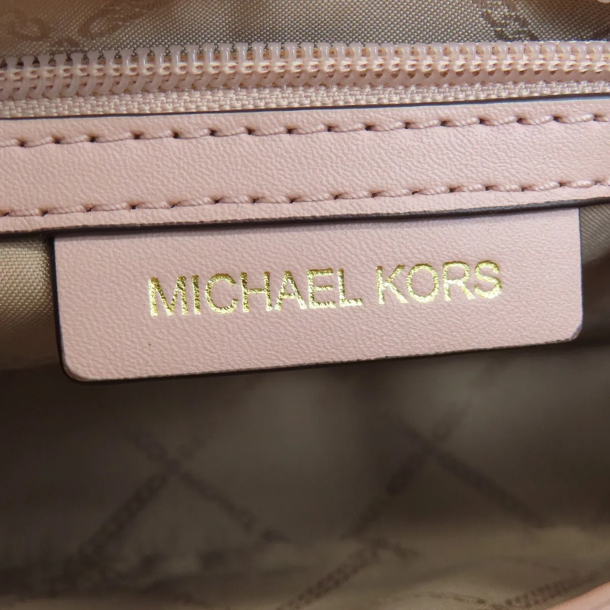 MICHAEL KORS Shoulder Bag leather pink logo Women Used