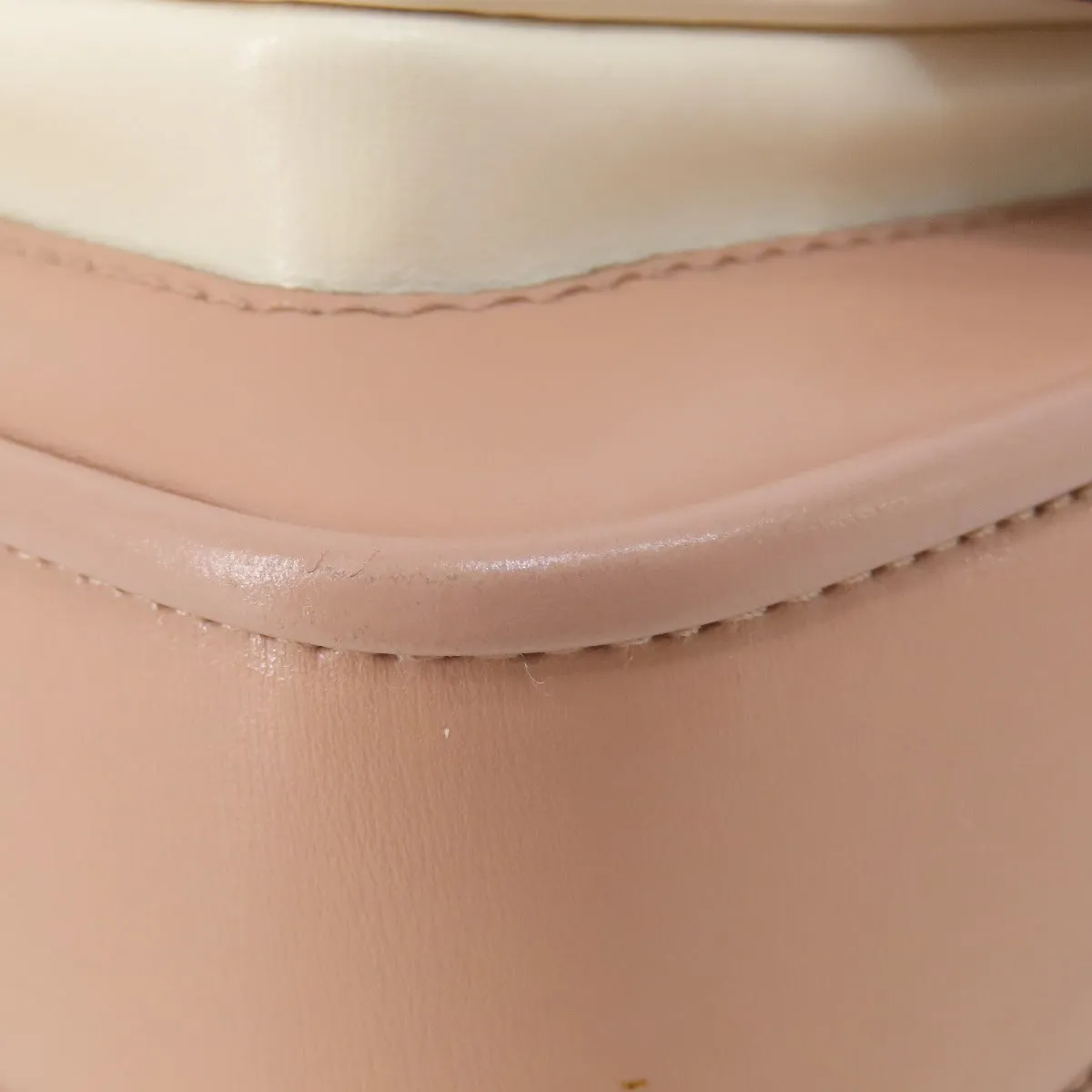 MICHAEL KORS Shoulder Bag leather pink logo Women Used