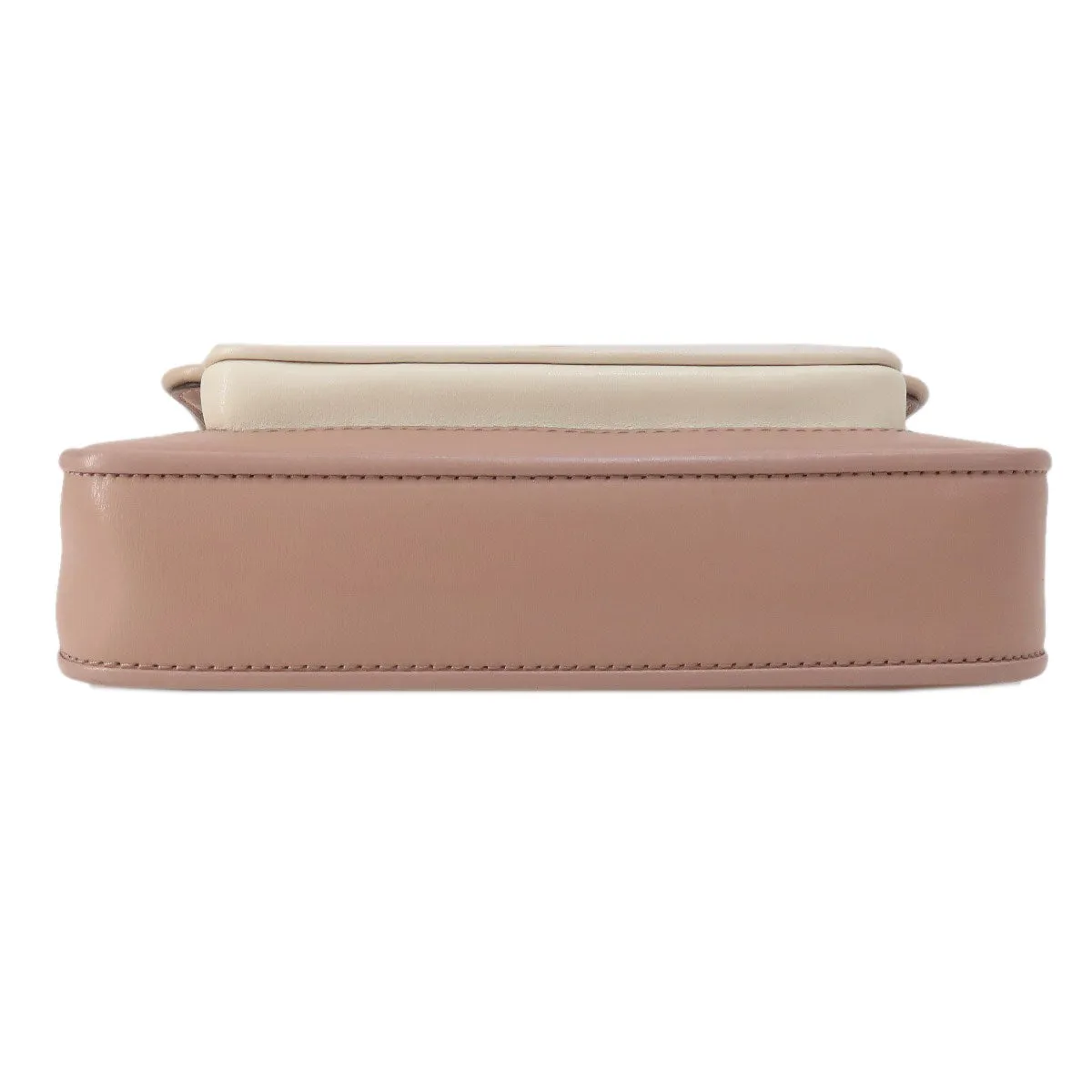 MICHAEL KORS Shoulder Bag leather pink logo Women Used