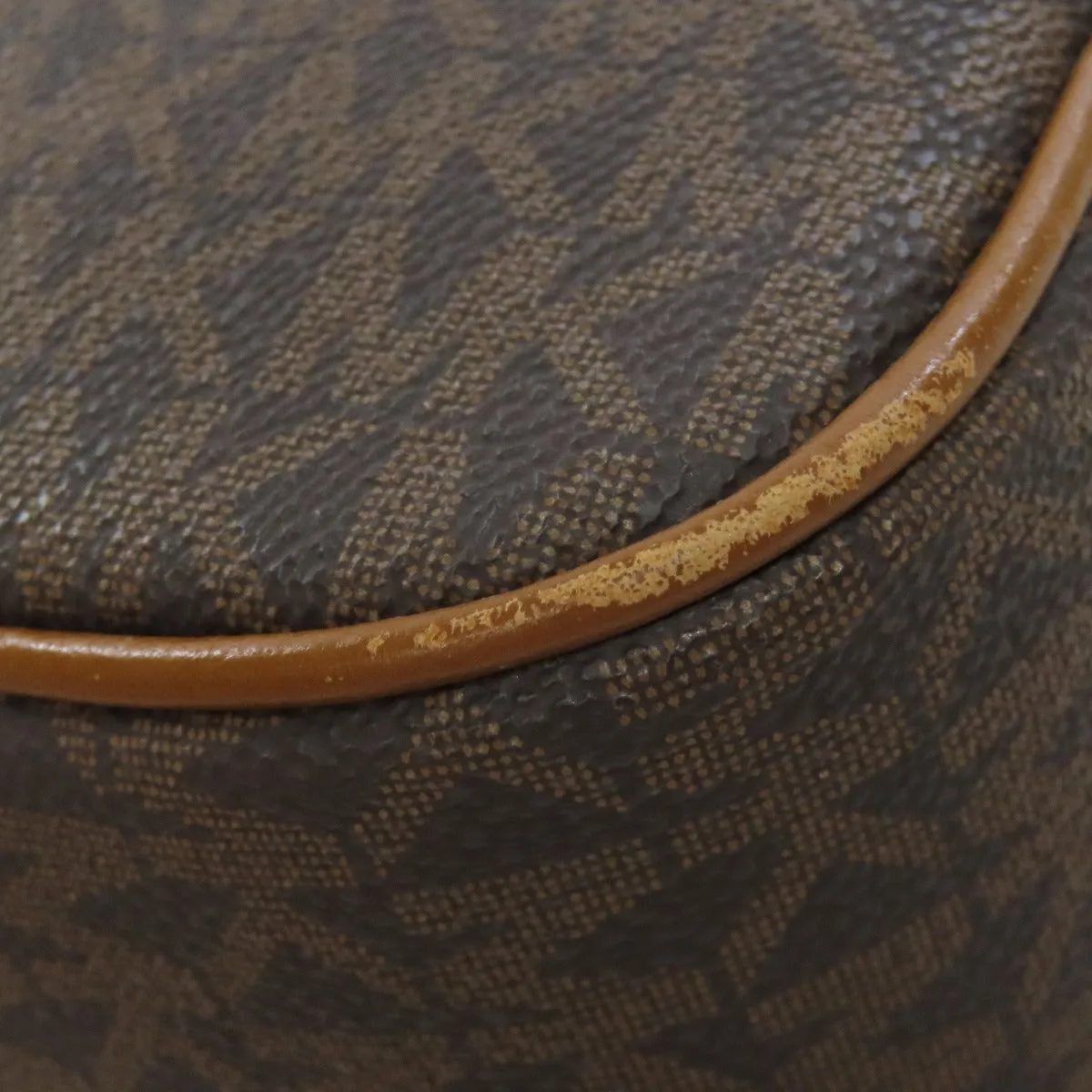 MICHAEL KORS Shoulder Bag PVC Brown MK signature Women Used