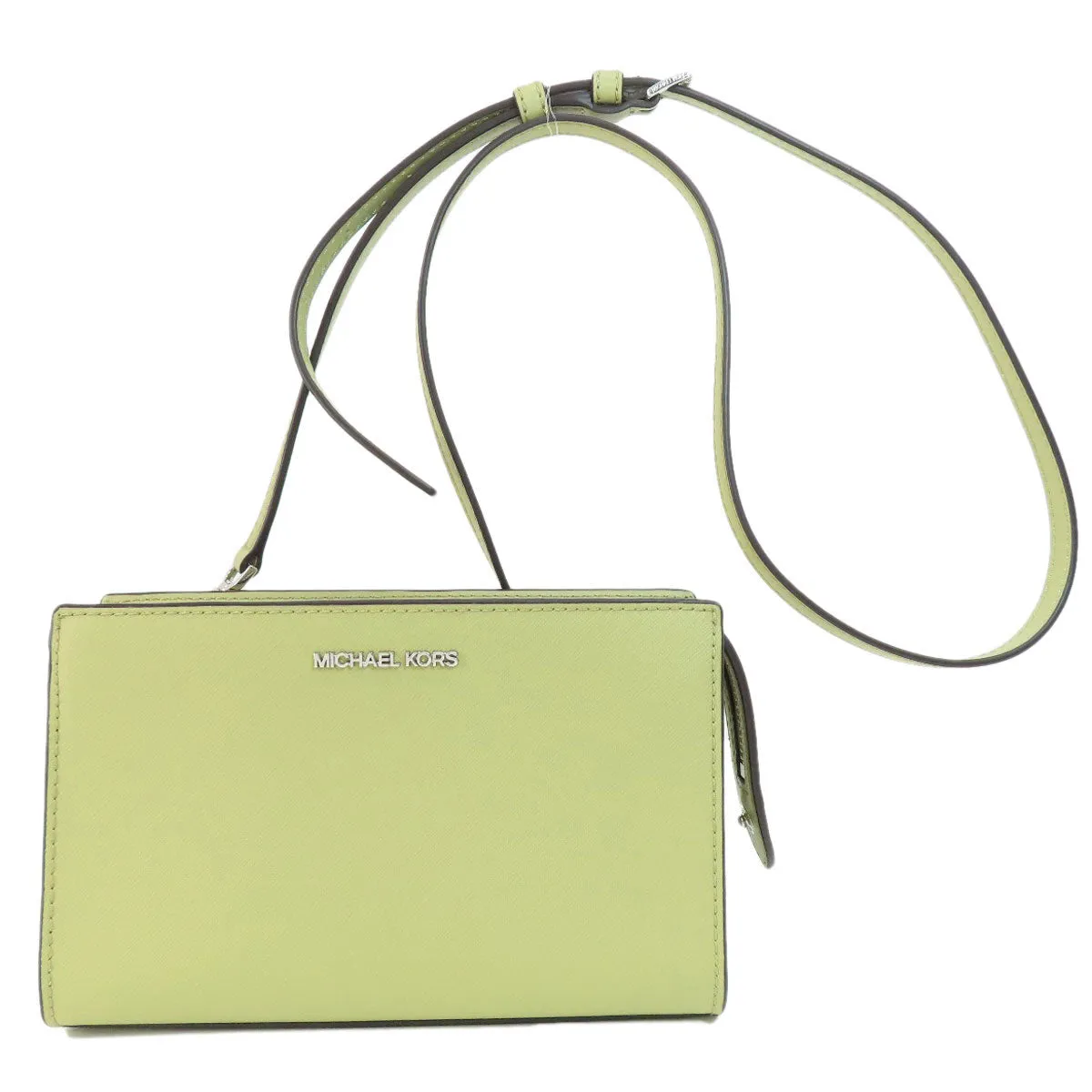MICHAEL KORS Shoulder Bag PVC green logoMetal Long Shoulder Women Used