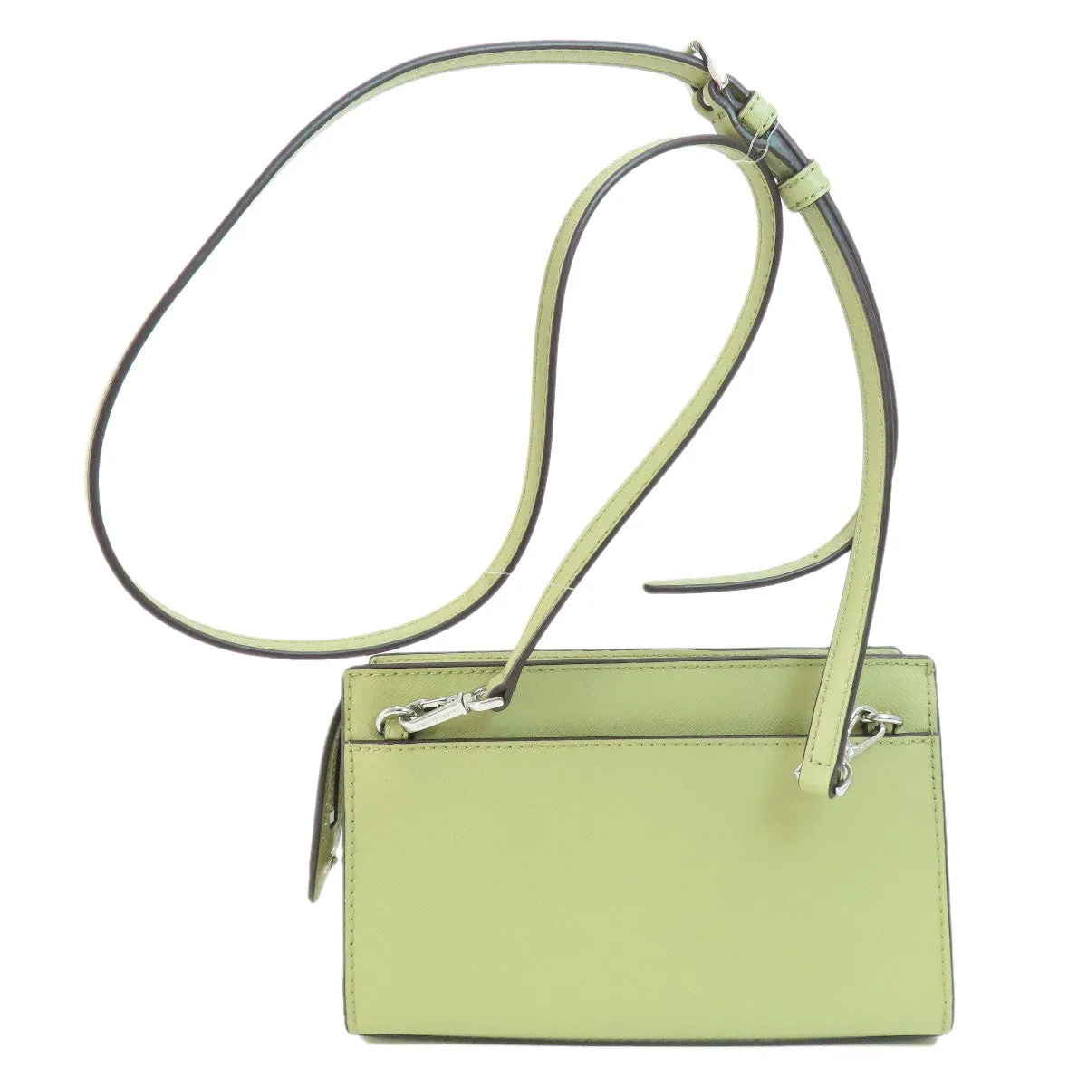MICHAEL KORS Shoulder Bag PVC green logoMetal Long Shoulder Women Used