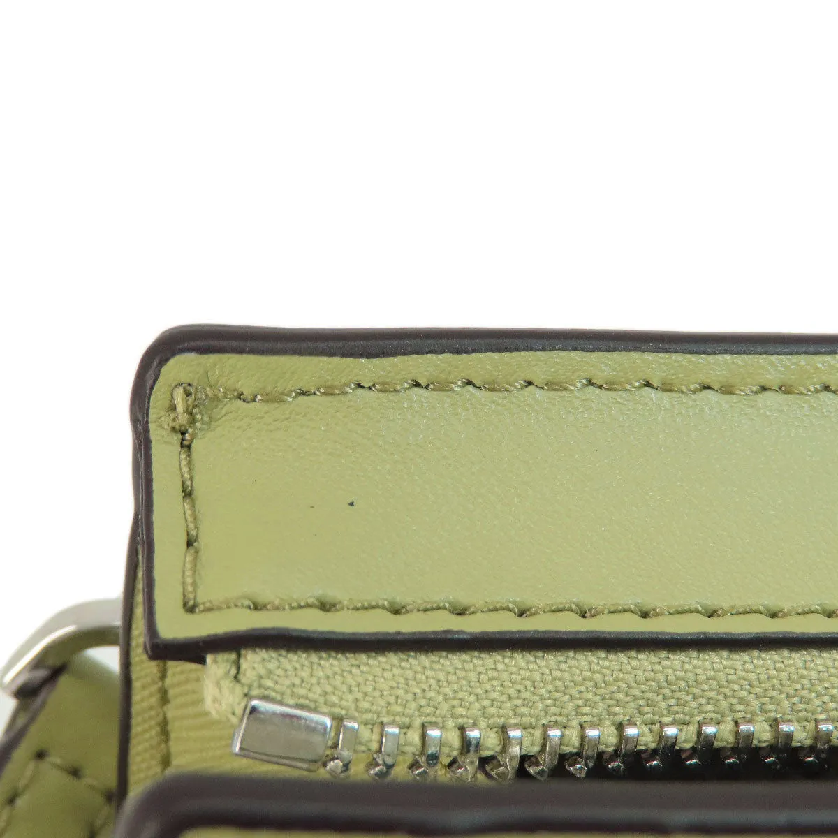 MICHAEL KORS Shoulder Bag PVC green logoMetal Long Shoulder Women Used
