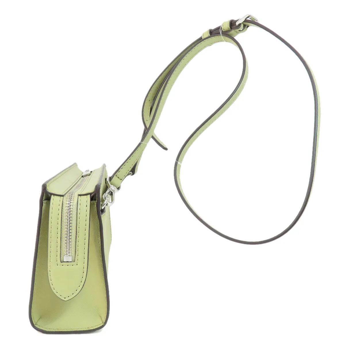 MICHAEL KORS Shoulder Bag PVC green logoMetal Long Shoulder Women Used