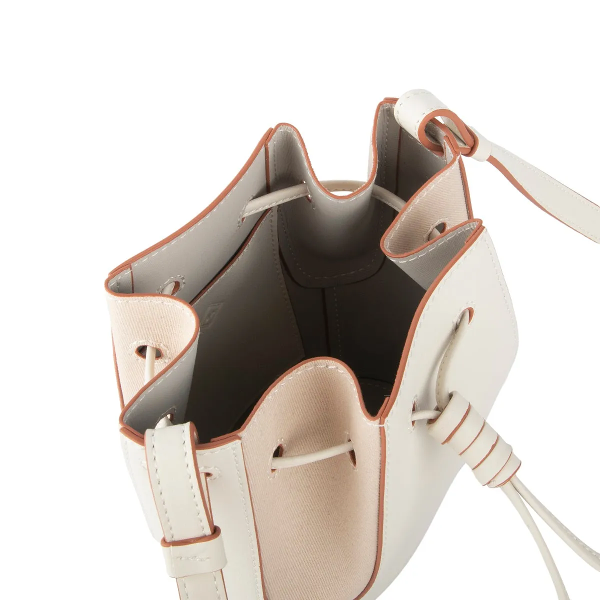 Mini Chantal Drawstring Leather Bag