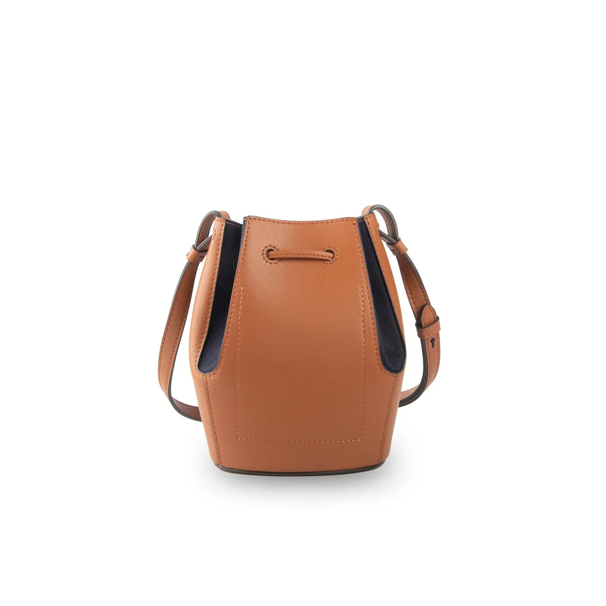 Mini Chantal Drawstring Leather Bag