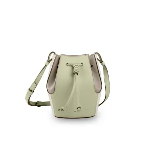 Mini Chantal Drawstring Leather Bag