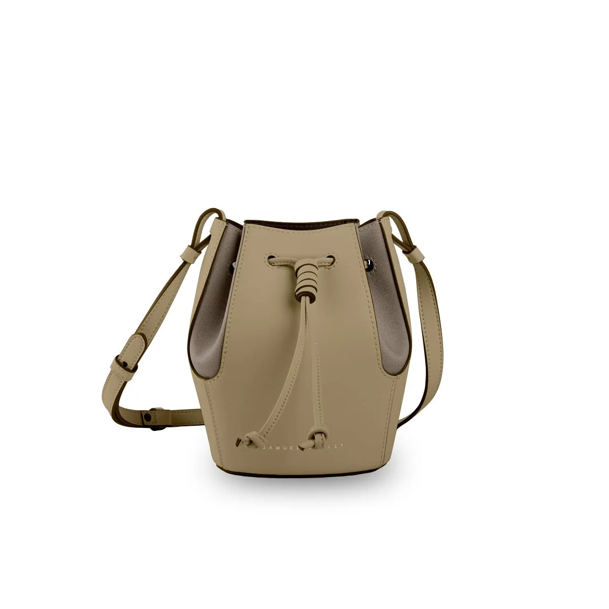 Mini Chantal Drawstring Leather Bag