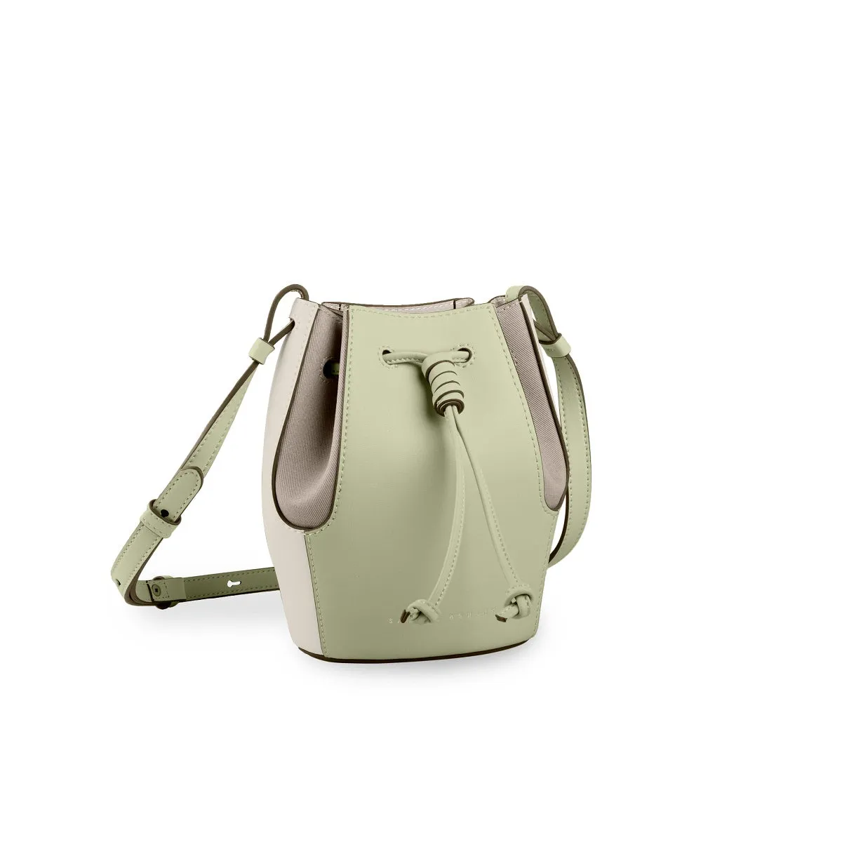 Mini Chantal Drawstring Leather Bag