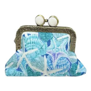 Mini Clutch Coin Purse Seaglass?CWhite