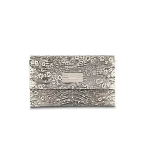 Monogram Clutch, Mini - Black and White Exotic Ring Lizard