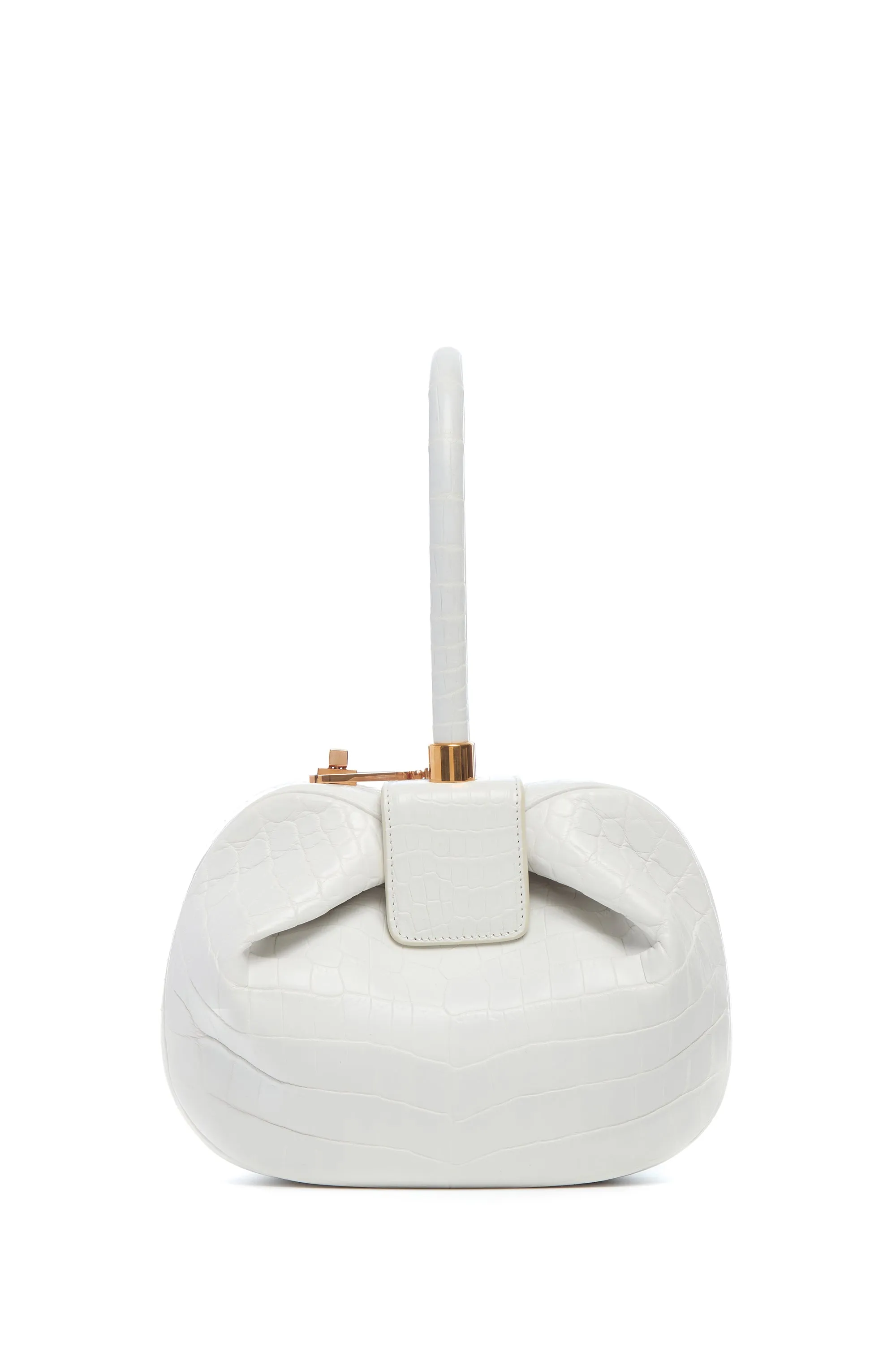 Nina Bag in Ivory Crocodile Leather