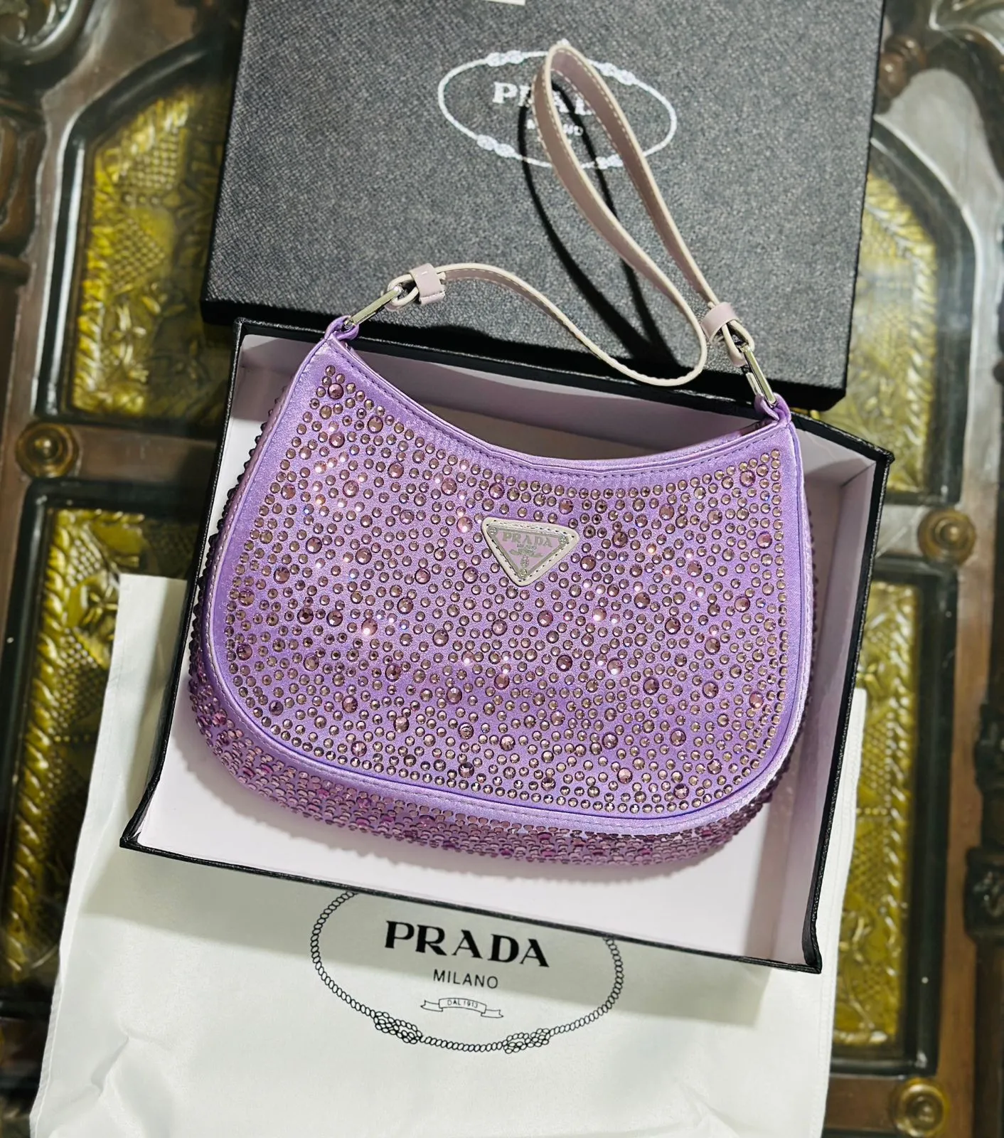 PARADA Shoulder Bag ?C Premium Quality with Branded Packaging (Purple/Pink)