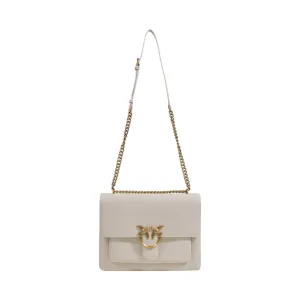 PINKO White Leather Handbag