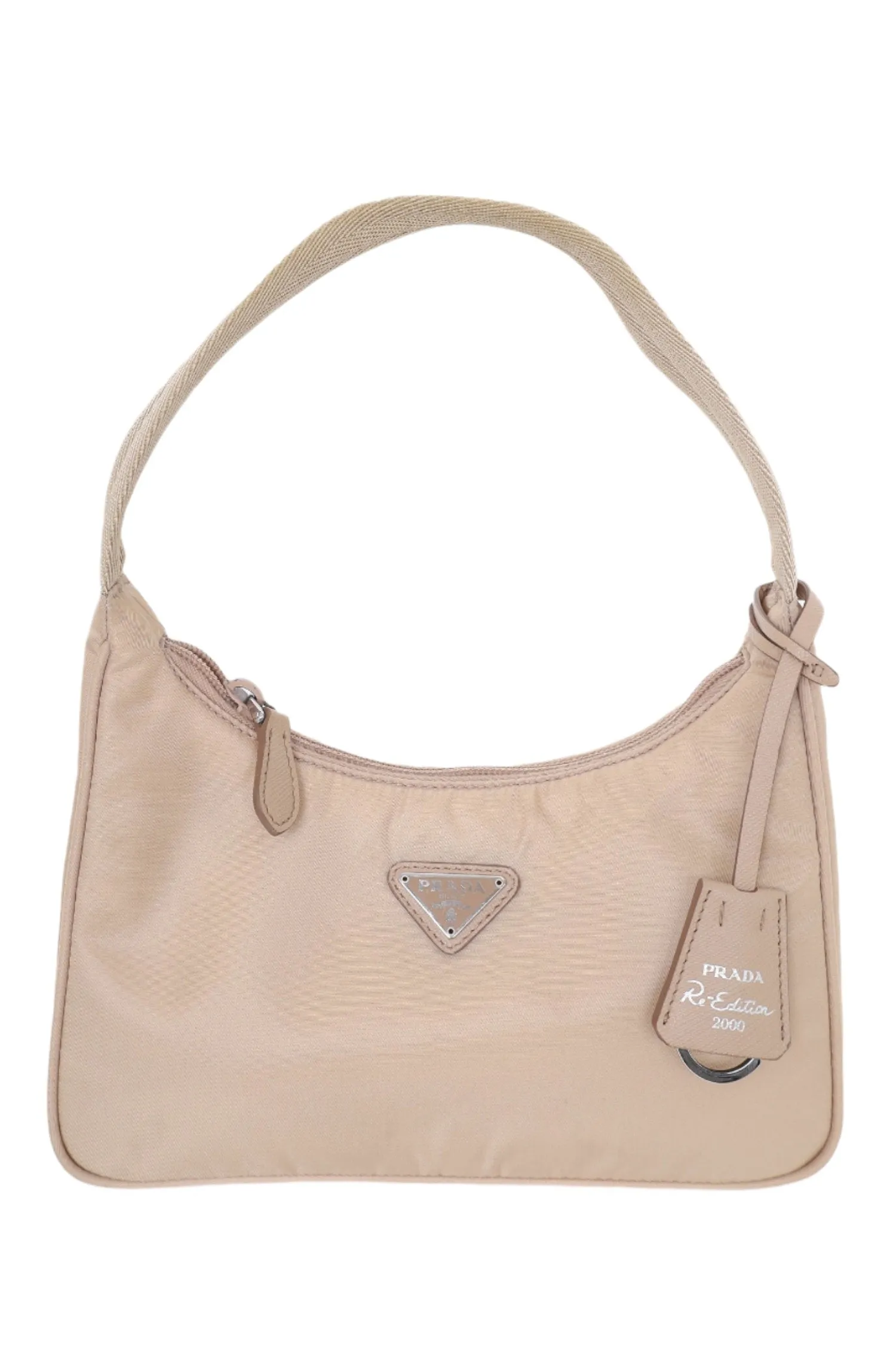 Prada Beige Nylon Re-Edition 2000 Shoulder Bag