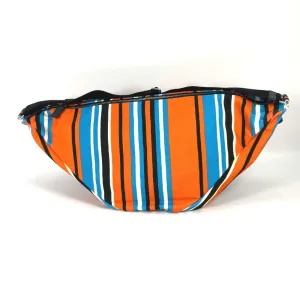 PRADA Shoulder Bag 2VY007 canvas Orange stripe Triangle Bayadere mens Used
