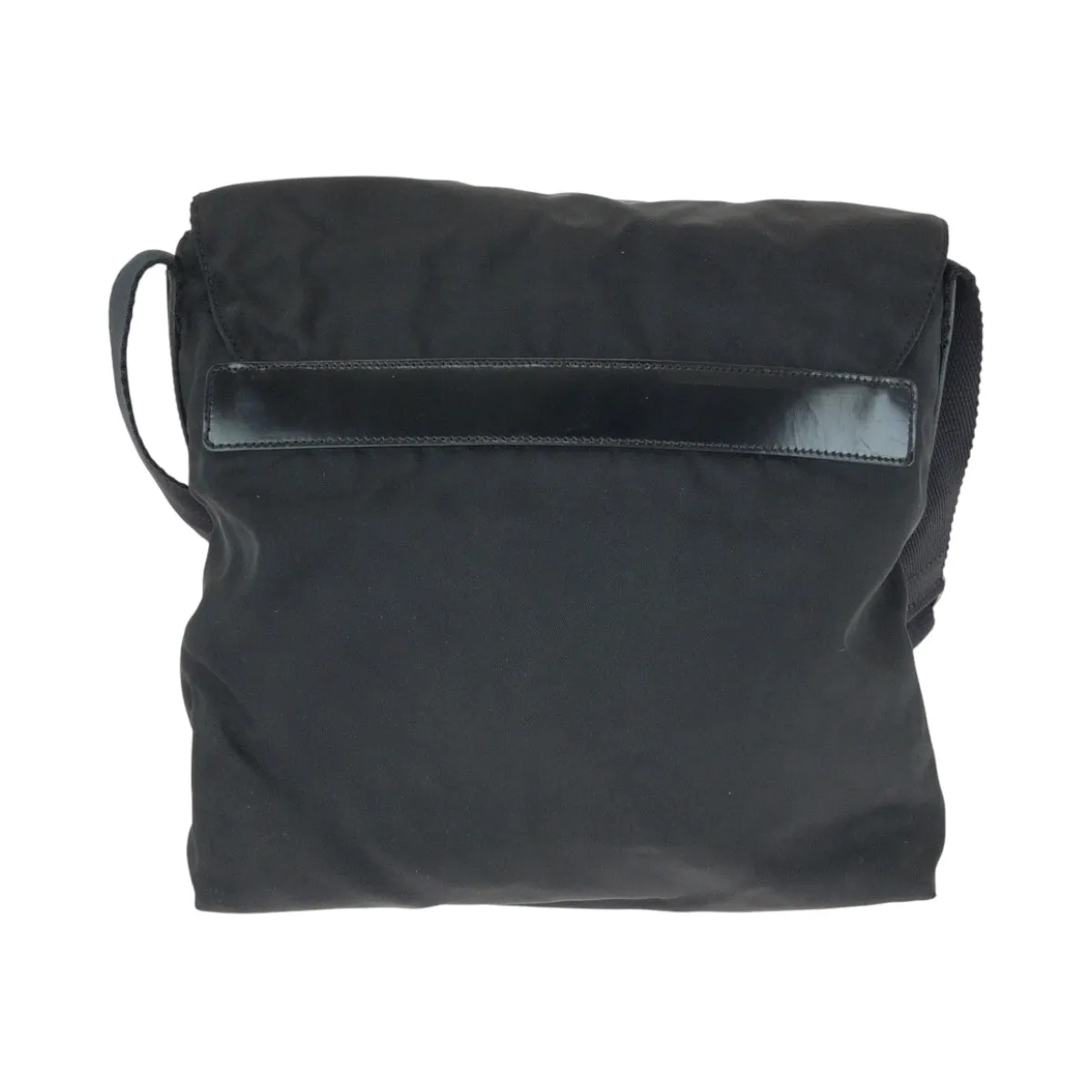 PRADA Shoulder Bag B5469F Nylon black Shoulder Bag pochette Test Triangle With logo Women Used